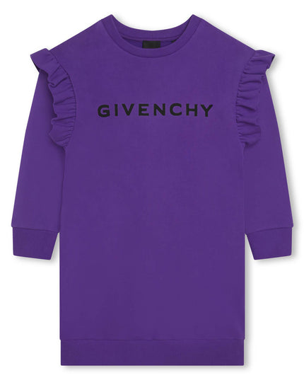 givenchy-h12303-91c-Purple Long Sleeved Dress