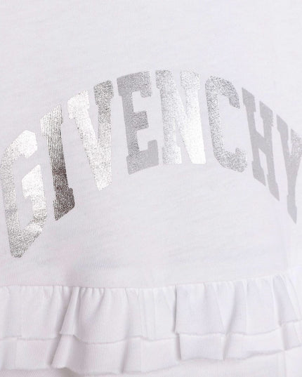 givenchy-h05285-10p-White Long Sleeved Dress