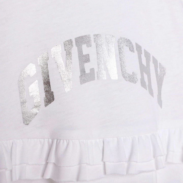 givenchy-h05285-10p-White Long Sleeved Dress