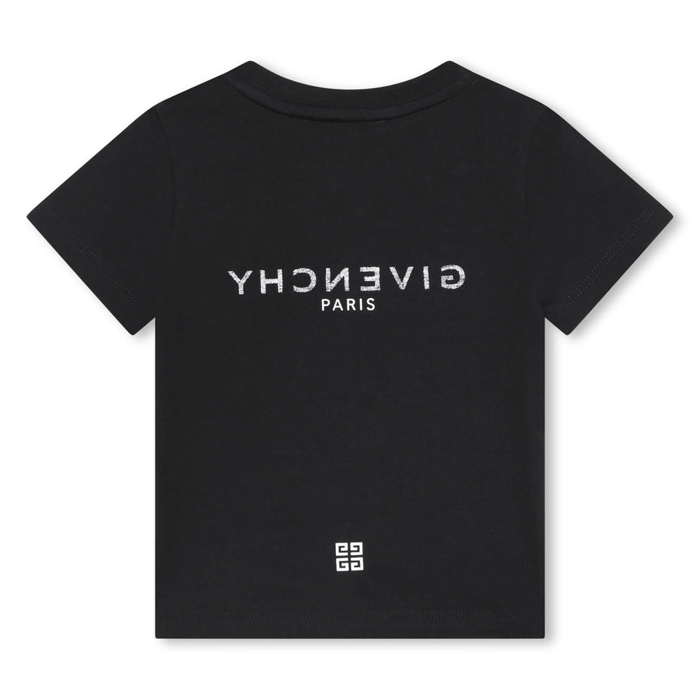 givenchy-h05268-09b-Black Cotton Graphic T-Shirt