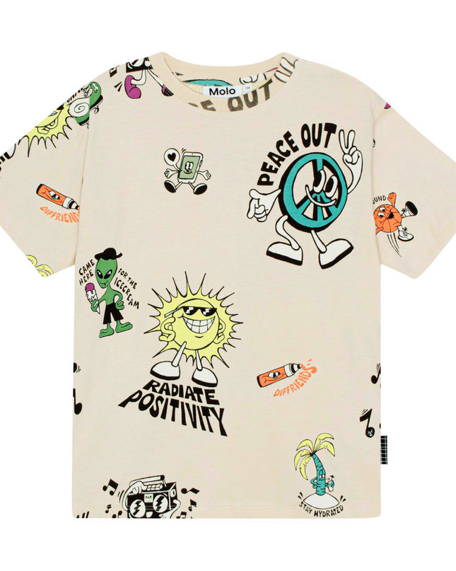 molo-rodney-Beige Rodney T-Shirt-1s24a213-8919