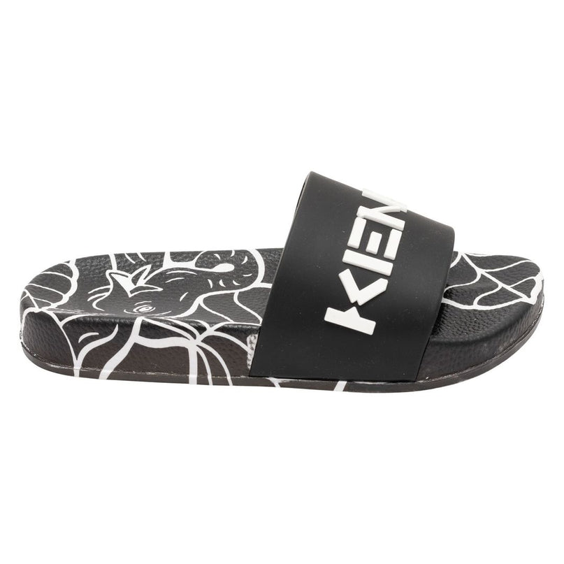 Black Tiger Print Logo Slides