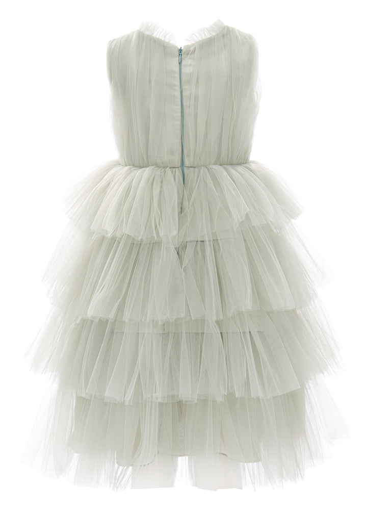 Green Farvue Tiered Tulle Dress