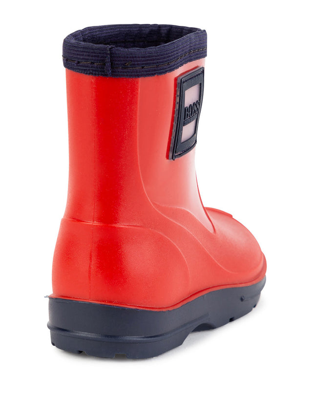 boss-Red Rubber Wellington Boots-j09156-97e