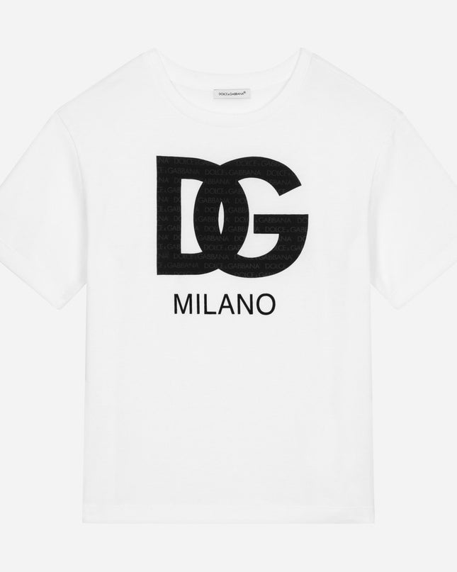 dg-l4jtey-g7l4m-w0800-White Logo T-Shirt
