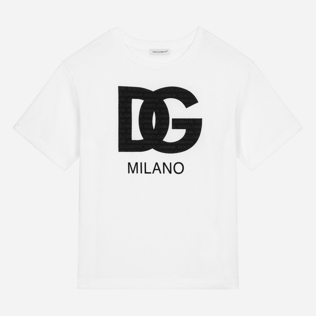 dg-l4jtey-g7l4m-w0800-White Logo T-Shirt