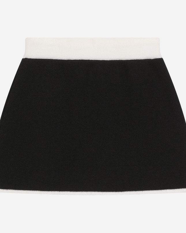 dg-l5ki05-jcvt2-n0000-Black Logo Skirt