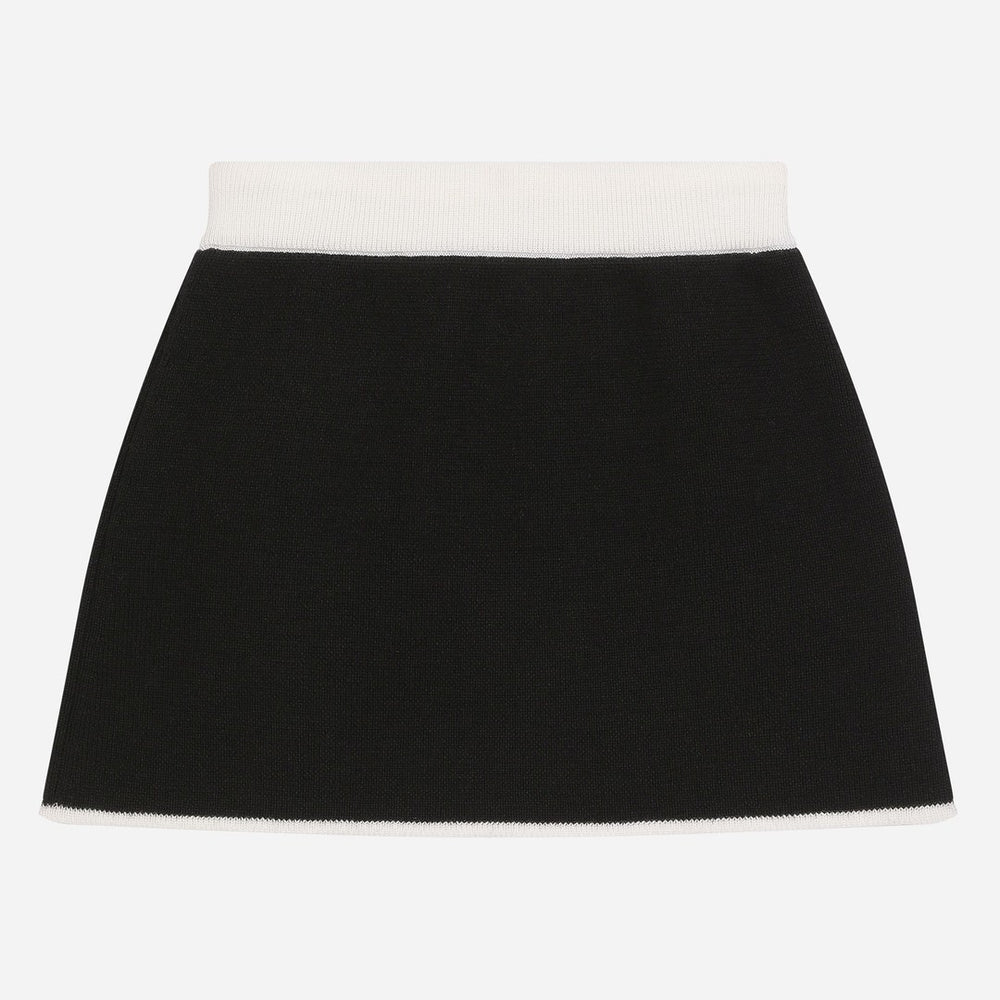 dg-l5ki05-jcvt2-n0000-Black Logo Skirt