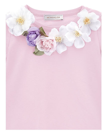 monnalisa-11c630-3201-0090-Pink Floral T-Shirt