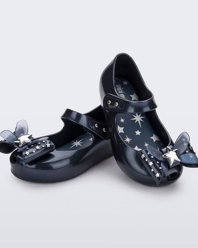 melissa-mini-melissa-ultragirl-star-ii-35725-as255-Metallic Blue Ballet Flat