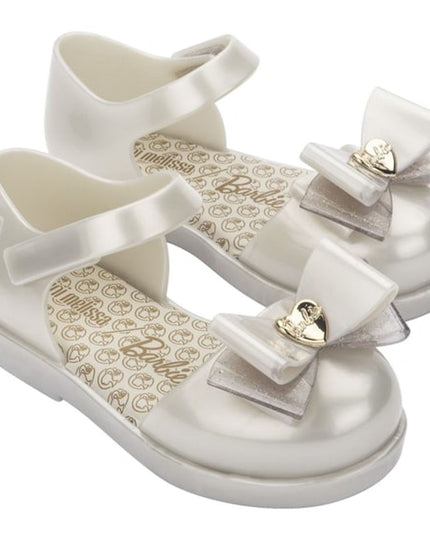 melissa-mini-melissa-35697-ar616-Metallic White Amy Barbie Sandals