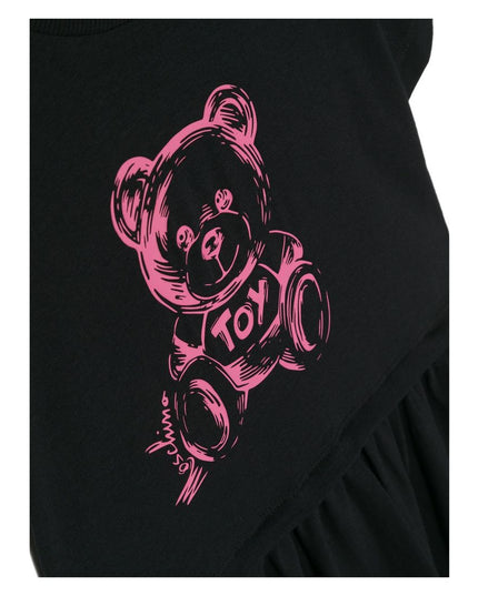 moschino-Black Bear Logo Dress-hdv0eb-lba33-60100