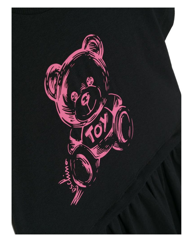 moschino-Black Bear Logo Dress-hdv0eb-lba33-60100