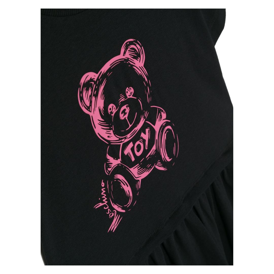 moschino-Black Bear Logo Dress-hdv0eb-lba33-60100