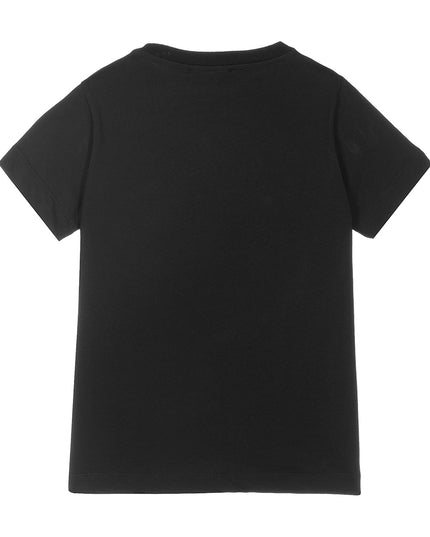 balmain-Black Vertical Logo T-Shirt-6r8p61-z0738-930or