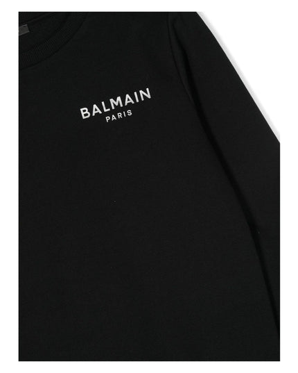 balmain-Black Logo Sweatshirt-bt4a30-z0001-930ag