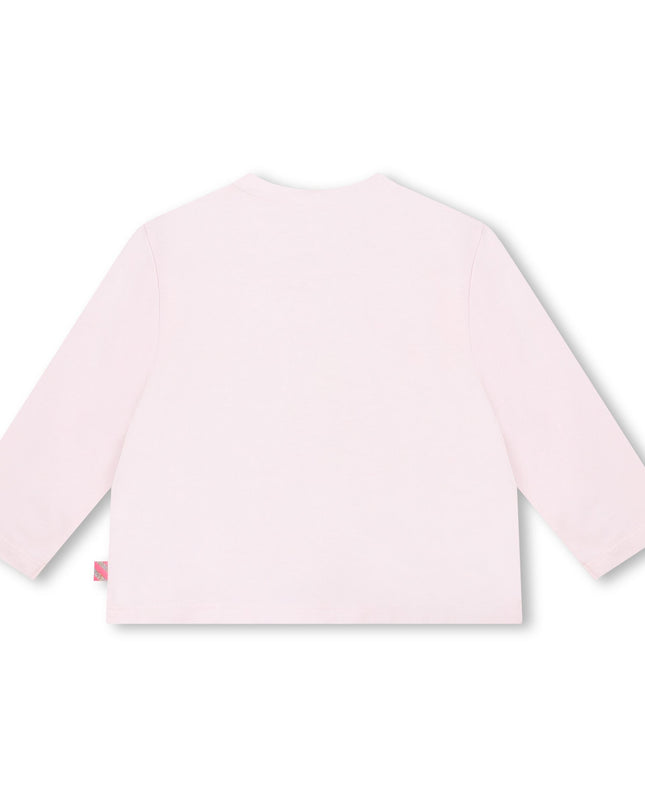 Kids Atelier-Billieblush-Pink Bunny Graphic T-Shirt