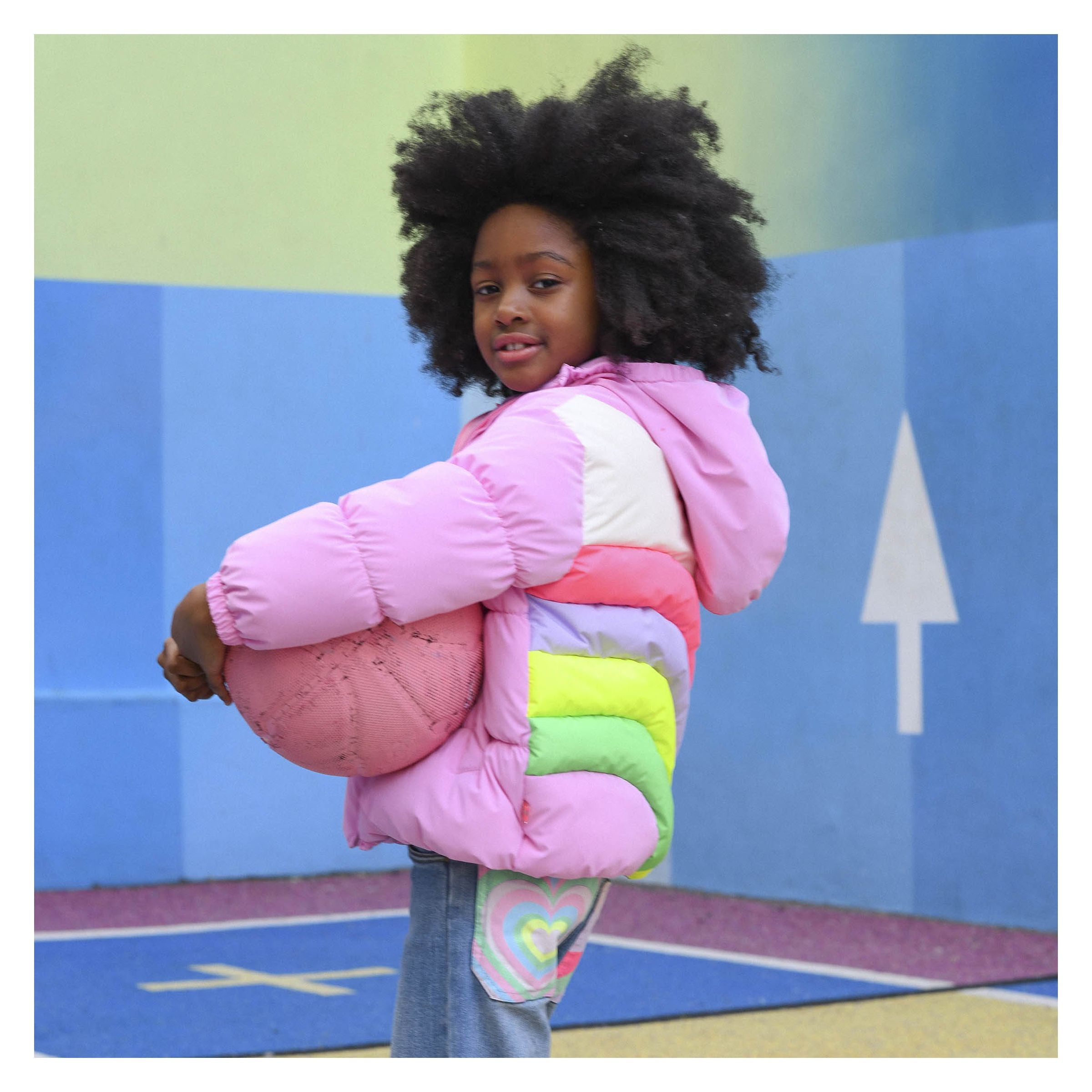 Pink Rainbow Parka Jacket - kids atelier