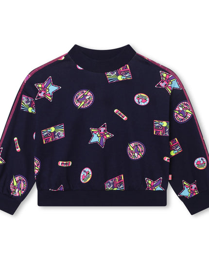 Kids Atelier-Billieblush-Navy Logo Patch Tracksuit