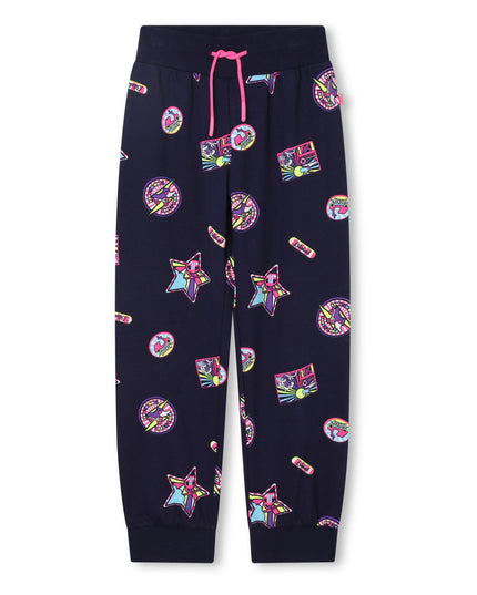 Kids Atelier-Billieblush-Navy Logo Patch Tracksuit