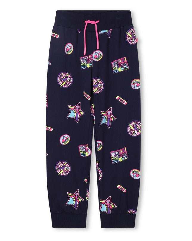 Kids Atelier-Billieblush-Navy Logo Patch Tracksuit