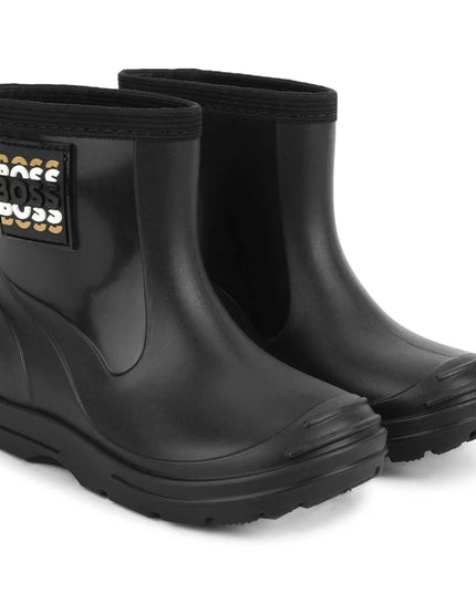Kids Atelier-Boss-Black Logo Wellies