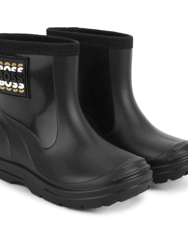 Kids Atelier-Boss-Black Logo Wellies