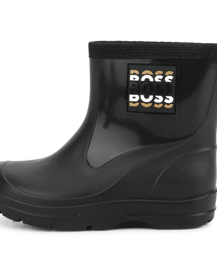Kids Atelier-Boss-Black Logo Wellies