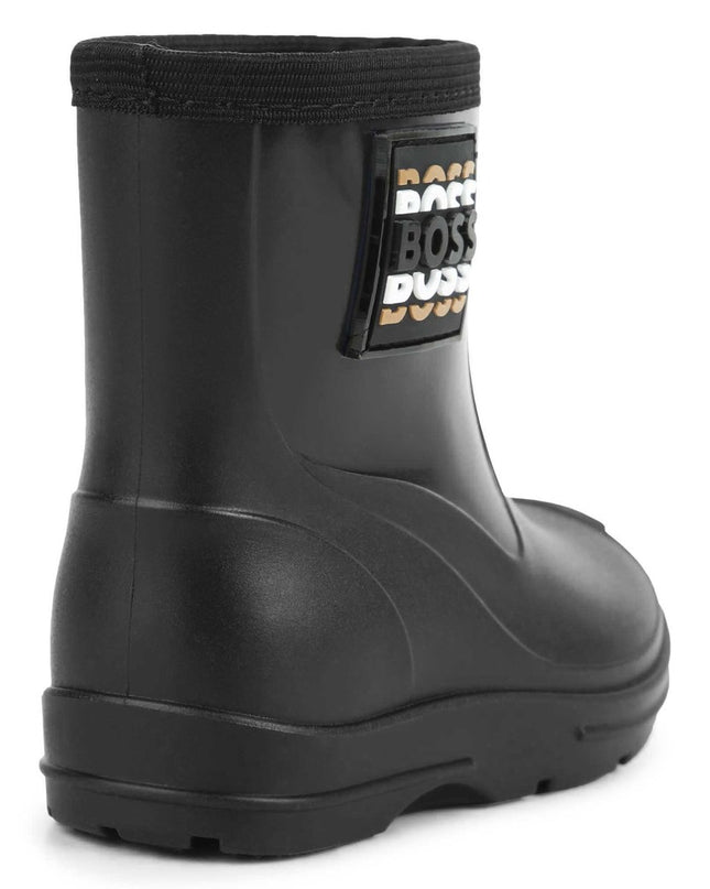 Kids Atelier-Boss-Black Logo Wellies