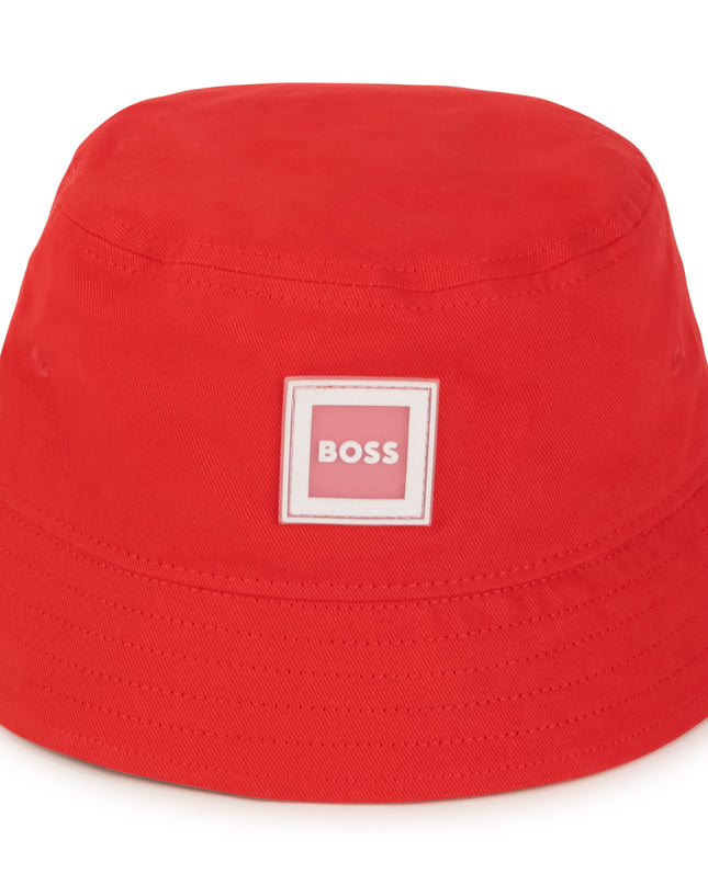 Kids Atelier-Boss-Bright Red Bucket Hat