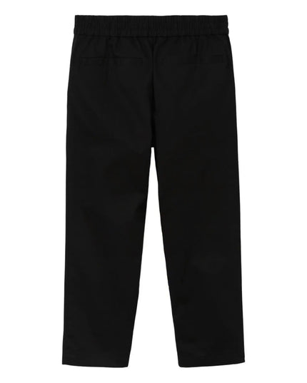 Kids atelier-Burberry-Black EKD Cotton Trousers