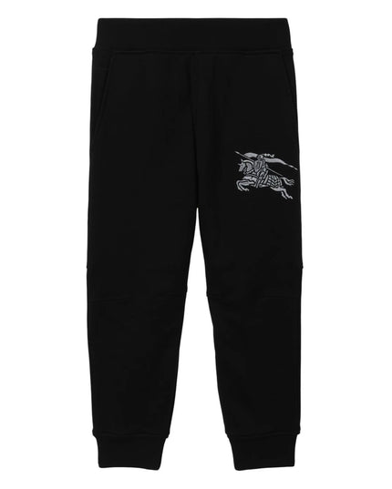 Kids Atelier-Burberry-Black Cotton Trousers