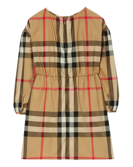 Kids atelier-burberry-Beige Check Dress