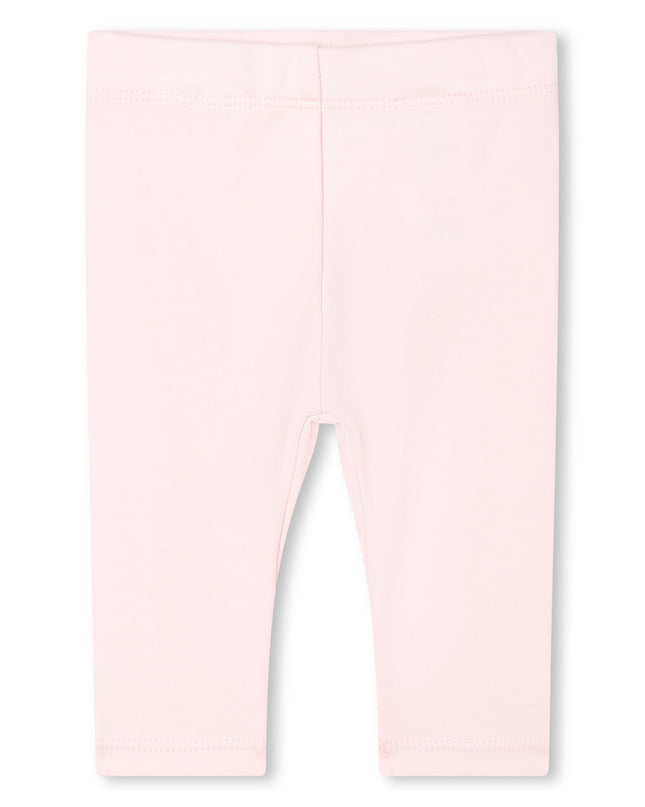 Kids Atelier-Carrement Beau-Pink Leaf Print Dress & Leggings