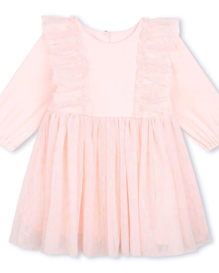 Kids Atelier-Carrement Beau-Pink Ruffle Ceremony Dress