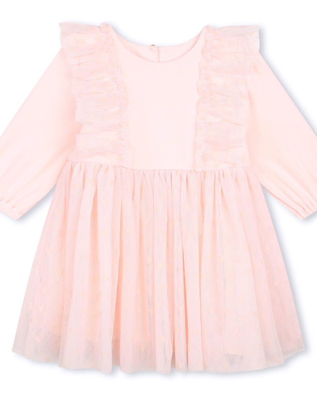 Kids Atelier-Carrement Beau-Pink Ruffle Ceremony Dress
