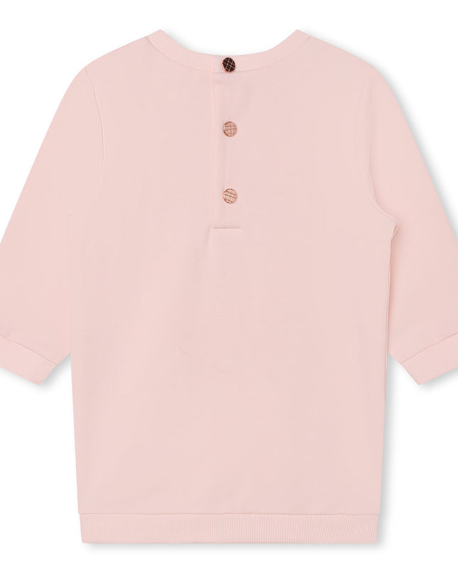 Kids Atelier-Carrement Beau-Pink Peacock Dress Outfit