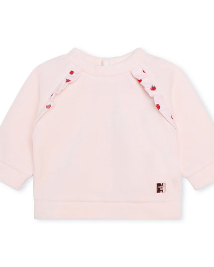 Kids Atelier-Carrement Beau-Pink Cherry Ruffle Outfit