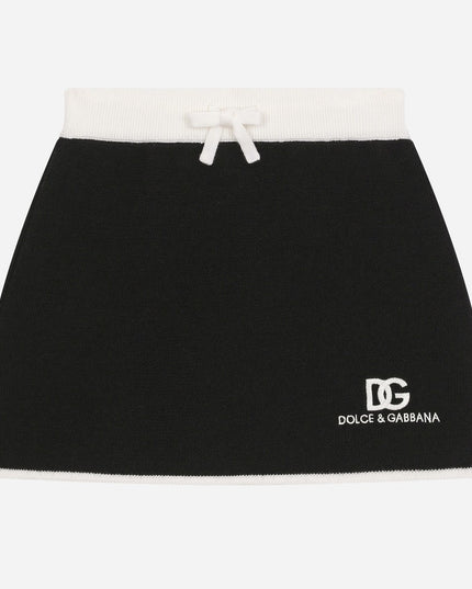 dg-l5ki05-jcvt2-n0000-Black Logo Skirt