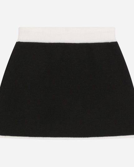 dg-l5ki05-jcvt2-n0000-Black Logo Skirt