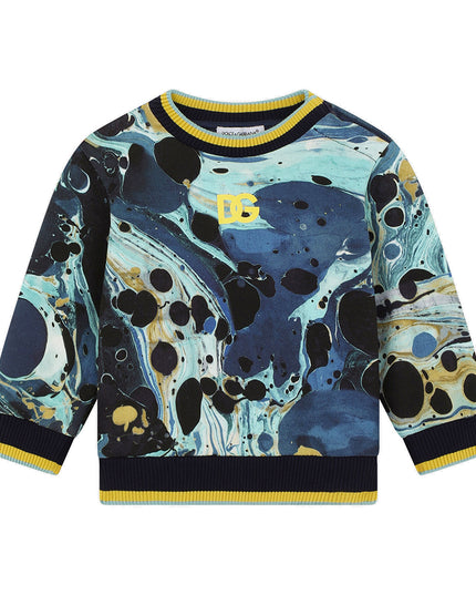 Kids Atelier-Dolce & Gabbana-Marble Sweatshirt