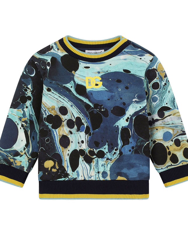 Kids Atelier-Dolce & Gabbana-Marble Sweatshirt