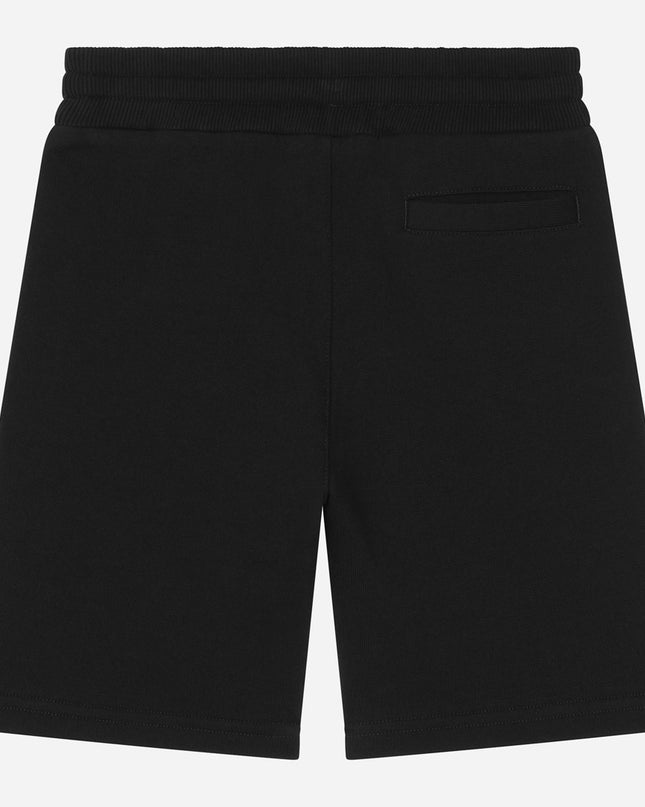 Kids Atelier-Dolce & Gabbana-Black Logo Plaque Shorts