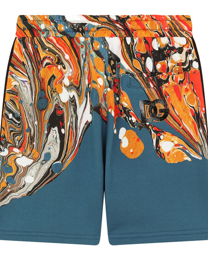 Kids Atelier-Dolce & Gabbana-Kid Boys Teal Shorts