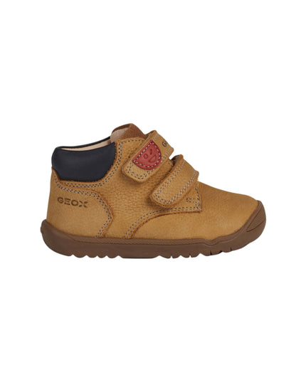 Kids Atelier-Geox-Beige Macchia Velcro Sneakers