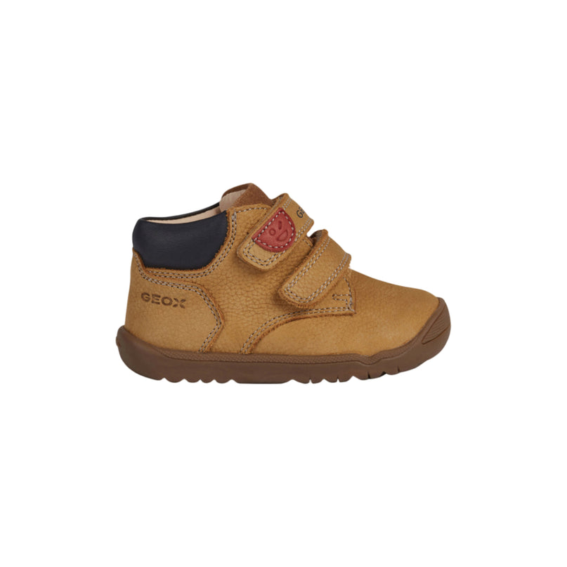 Kids Atelier-Geox-Beige Macchia Velcro Sneakers