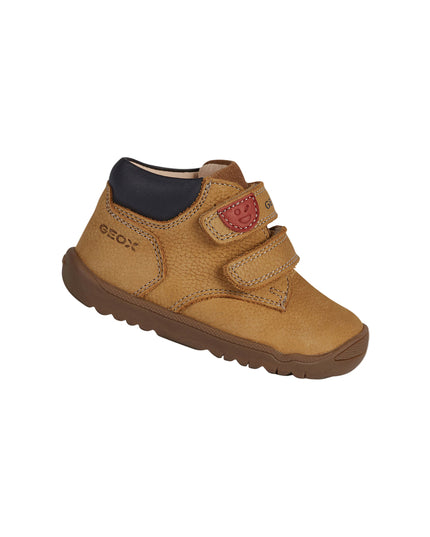 Kids Atelier-Geox-Beige Macchia Velcro Sneakers