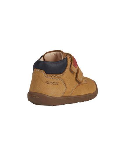 Kids Atelier-Geox-Beige Macchia Velcro Sneakers