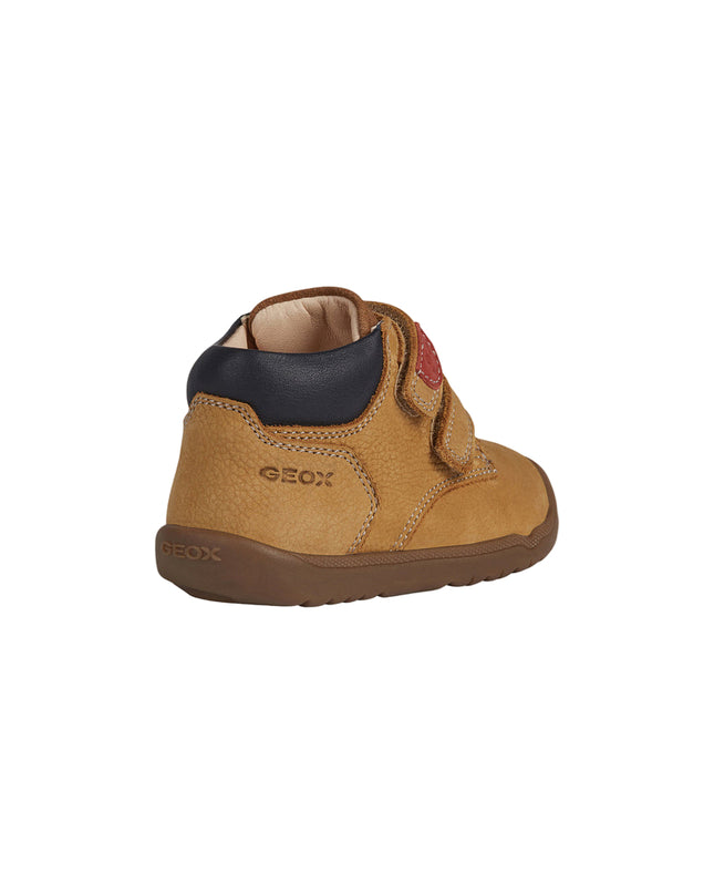 Kids Atelier-Geox-Beige Macchia Velcro Sneakers