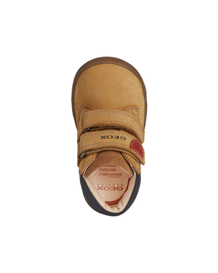 Kids Atelier-Geox-Beige Macchia Velcro Sneakers